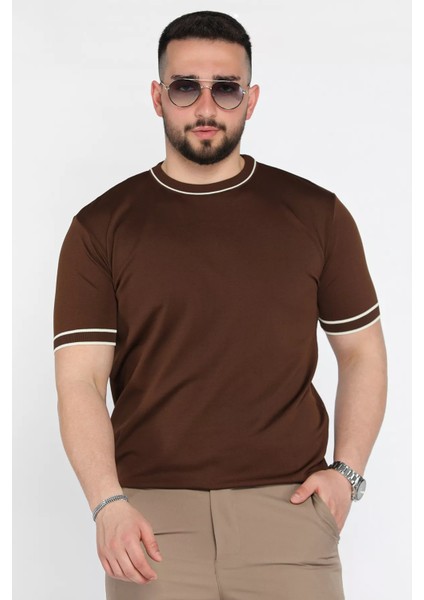 Bisiklet Yaka Erkek Triko Tişört P-00015864