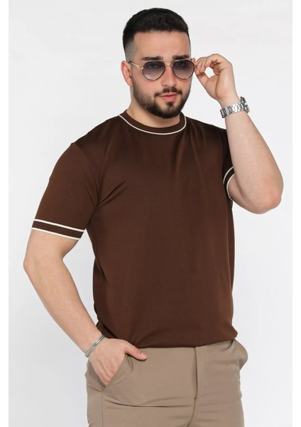 Bisiklet Yaka Erkek Triko Tişört P-00015864 fiyatları