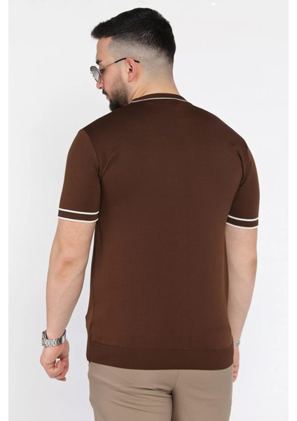 Bisiklet Yaka Erkek Triko Tişört P-00015864 modelleri