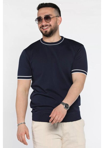 Bisiklet Yaka Erkek Triko Tişört P-00015864 fiyatları