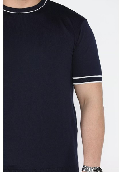 Bisiklet Yaka Erkek Triko Tişört P-00015864 fırsatları