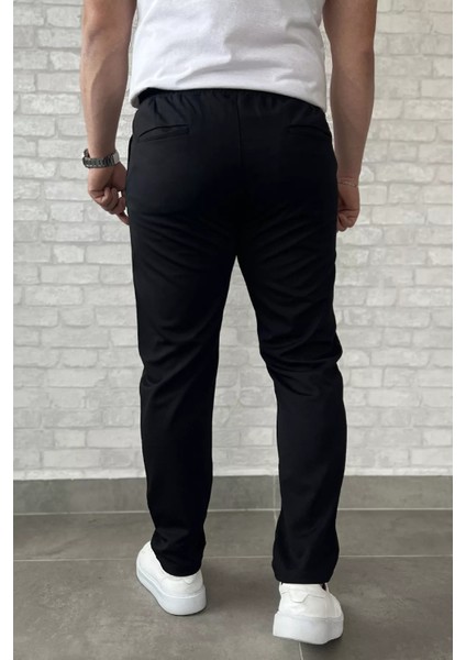 Erkek Bel Bağcıklı Fermuarlı Düz Paça Jogger Pantolon P-00015950 fırsatları