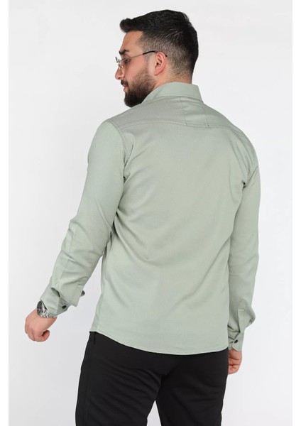 Erkek Cepli Çıtçıtlı Uzun Kol Gömlek P-00015949 modelleri