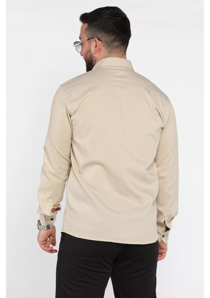 Erkek Cepli Çıtçıtlı Uzun Kol Gömlek P-00015949 modelleri