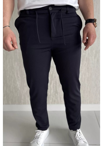 Bel Bağcıklı Fermuarlı Erkek Jogger Pantolon P-00015855 fırsatları