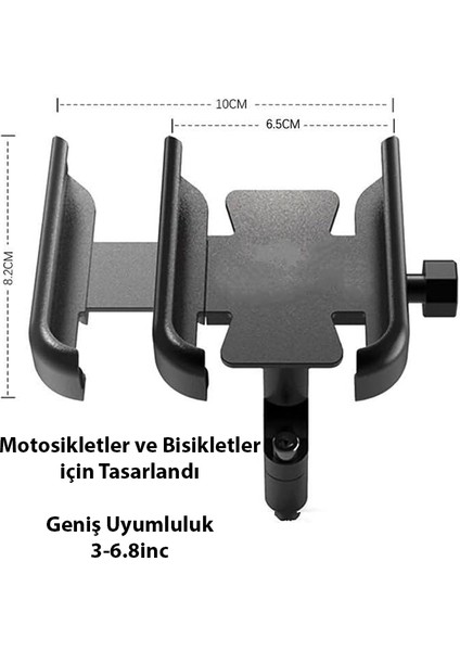 Alüminyum Alaşım Bisiklet Motorsiklet Gidon Telefon Tutucu modelleri