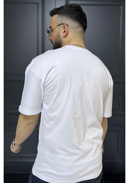 Kol Katlamalı Baskılı Erkek Tişört P-00015979 modelleri