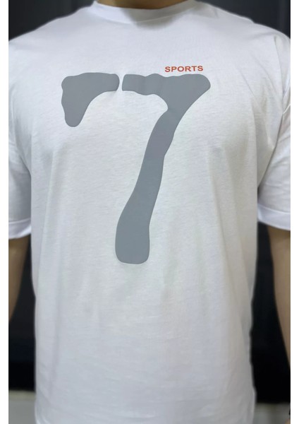 Kol Katlamalı Baskılı Erkek Tişört P-00015979 fırsatları