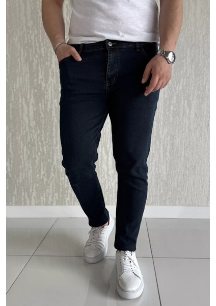 Fermuarlı Erkek Slim Fit Jean Kot Pantolon P-00015857