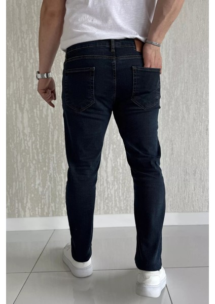 Fermuarlı Erkek Slim Fit Jean Kot Pantolon P-00015857 modelleri