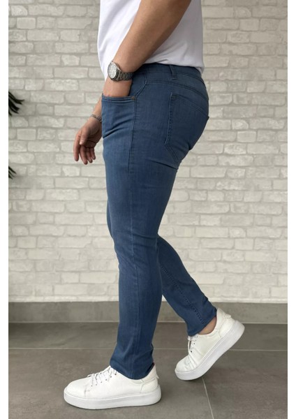 Erkek Likralı Fermuarlı Jean Kot Pantolon P-00015854 fiyatları