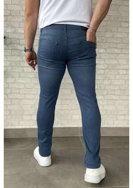 Erkek Likralı Fermuarlı Jean Kot Pantolon P-00015854 modelleri