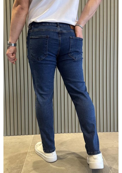 Fermuarlı Erkek Slim Fit Jean Kot Pantolon P-00015857 modelleri