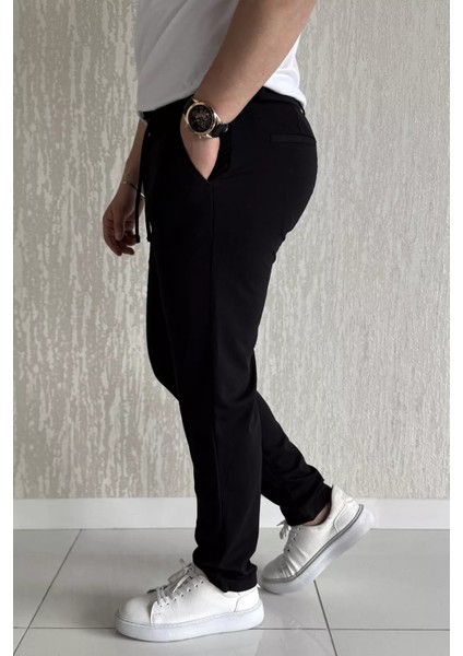 Bel Bağcıklı Fermuarlı Erkek Jogger Pantolon P-00015855 fiyatları