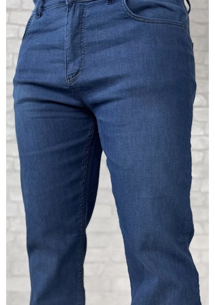 Erkek Likralı Fermuarlı Jean Kot Pantolon P-00015854 fırsatları