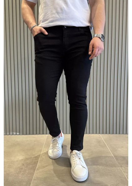 Fermuarlı Erkek Slim Fit Jean Kot Pantolon P-00015857