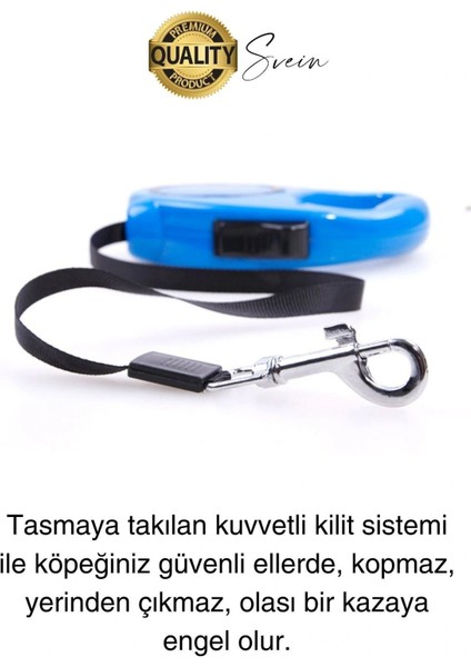 3 m Makaralı Otomatik Uzayabilen Geri Çekilebilen Köpek Tasması Boyun Gezdirme Kuvvetli Tutuş fırsatları