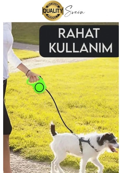 3 m Makaralı Otomatik Uzayabilen Geri Çekilebilen Köpek Tasması Boyun Gezdirme Kuvvetli Tutuş indirimleri