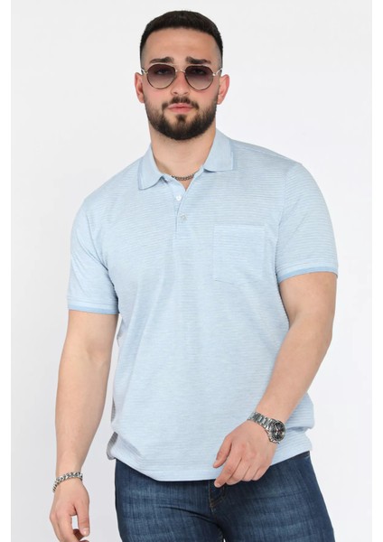 Erkek Polo Yaka Yarım Düğmeli Cepli Tişört P-00015988 fiyatları