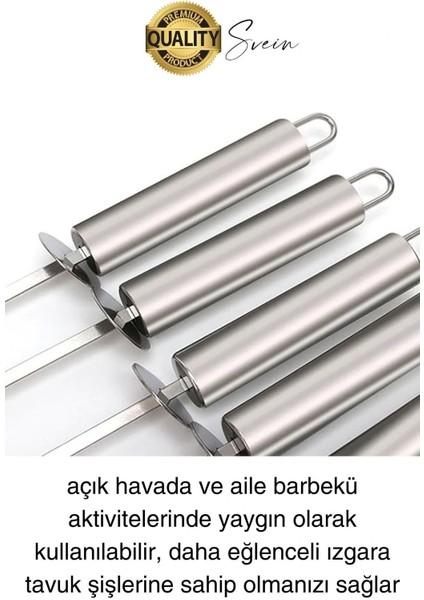 3 Adet 40 cm Premium Paslanmaz Çelik Saplı Izgara Şişleri Et Tavuk Barbekü Kebap Mangal Adana Urfa fırsatları