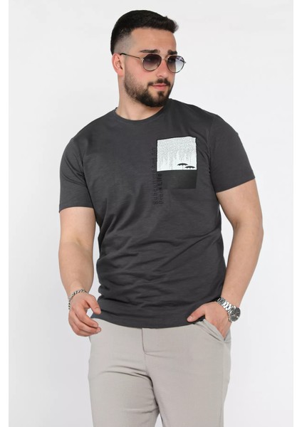 Baskılı Bisiklet Yaka Erkek Tişört P-00015986 fiyatları