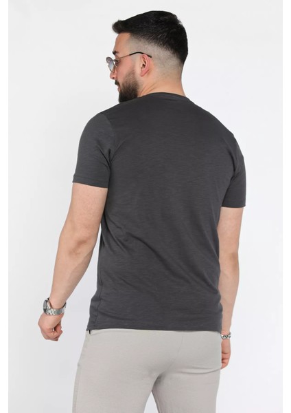 Baskılı Bisiklet Yaka Erkek Tişört P-00015986 modelleri