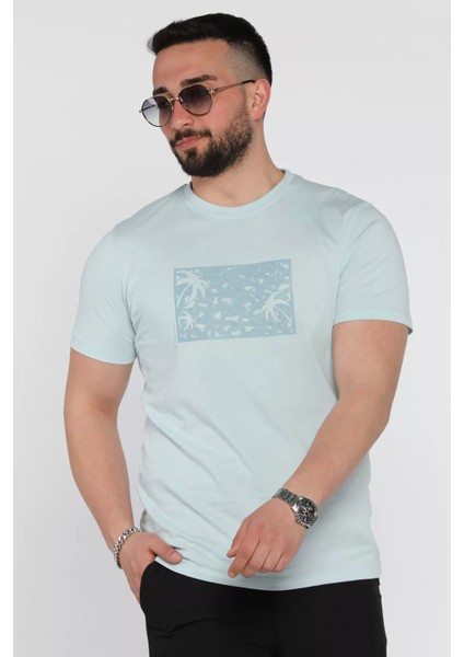 Erkek Bisiklet Yaka Baskılı Tişört P-00015990 fiyatları