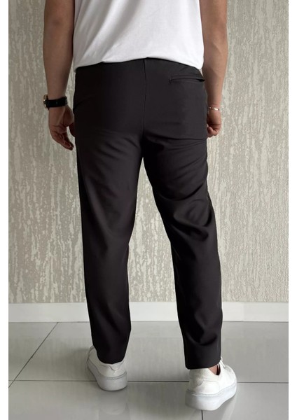 Erkek Duble Paça Bel Bağlamalı Kumaş Pantolon P-00015846 modelleri