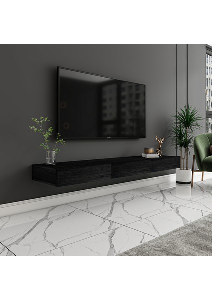 Avalon 3 Kapaklı Duvara Monte Tv Sehpası – 140 cm , Modern Minimal Tasarım, 4 Renk Seçeneği ile Şık ve Fonksiyonel Tv Ünitesi