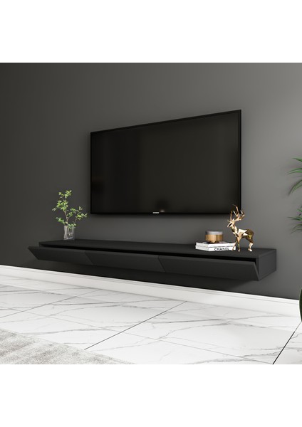 Avalon 3 Kapaklı Duvara Monte Tv Sehpası – 140 cm , Modern Minimal Tasarım, 4 Renk Seçeneği ile Şık ve Fonksiyonel Tv Ünitesi