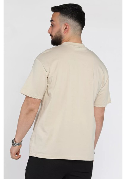 Yazı Baskılı Erkek Bisiklet Yaka Tişört P-00015994 modelleri