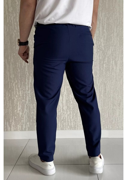 Erkek Duble Paça Bel Bağlamalı Kumaş Pantolon P-00015846 modelleri