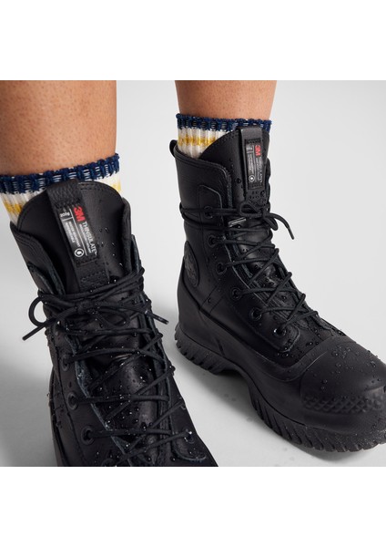 Chuck Taylor All Star Lugged 2.0 CC XHi Unisex Siyah Deri Platform Bot.001 fırsatları