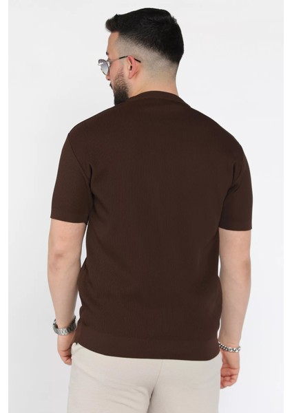 Erkek Bisiklet Yaka Fitilli Tişört P-00016109 modelleri