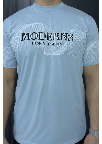 Erkek Bisiklet Yaka Baskılı Tişört P-00015836 fırsatları