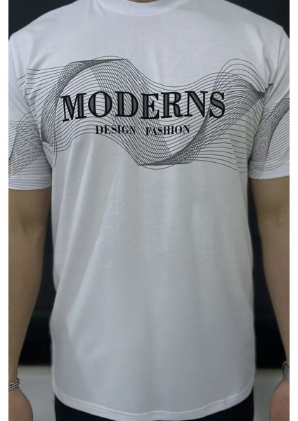 Erkek Bisiklet Yaka Baskılı Tişört P-00015836 fırsatları