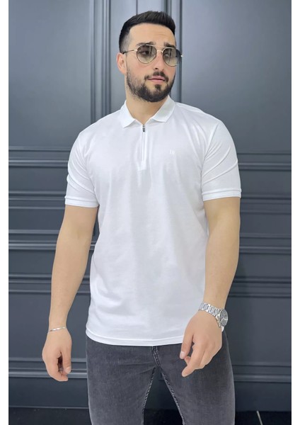 Yarım Fermuarlı Polo Yaka Erkek Tişört P-00015838 fiyatları