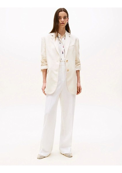 Vıscose Lınen Relaxed Sb Blazer