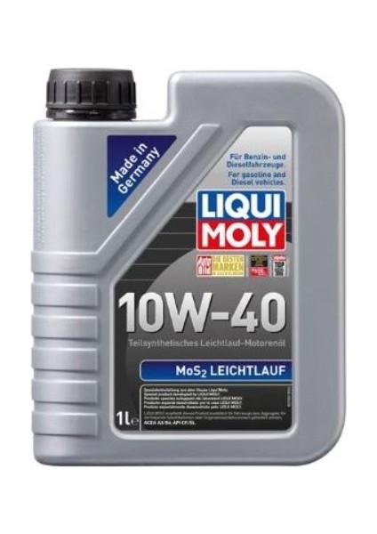 Motor Yağı 10W40 1lt Yağ Yakmayı Engeller Mos2 Leichtlauf