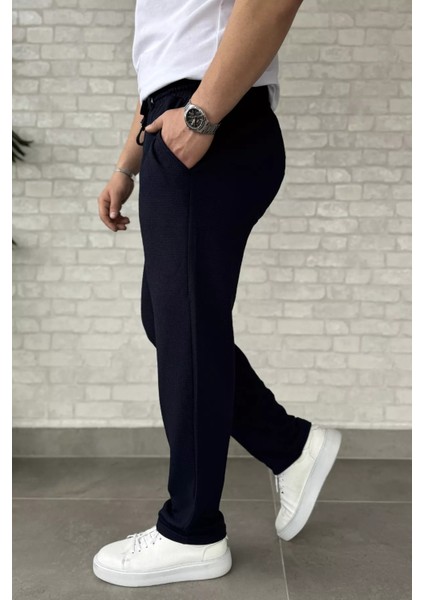 Erkek Kendinden Desenli Bel Bağlamalı Jogger Pantolon P-00015845 fiyatları