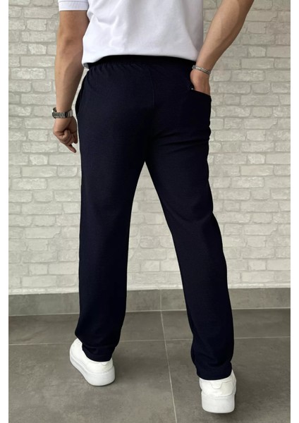 Erkek Kendinden Desenli Bel Bağlamalı Jogger Pantolon P-00015845 modelleri