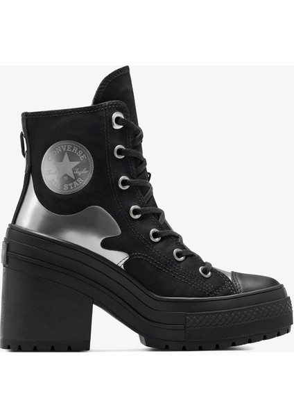 Chuck 70 De Luxe Heel Unisex Siyah Platform Sneaker.068