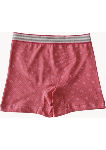 Karışık Renkli Kız Çocuk Desenli Boxer 3'lü Paket Pamuklu Likralı fırsatları