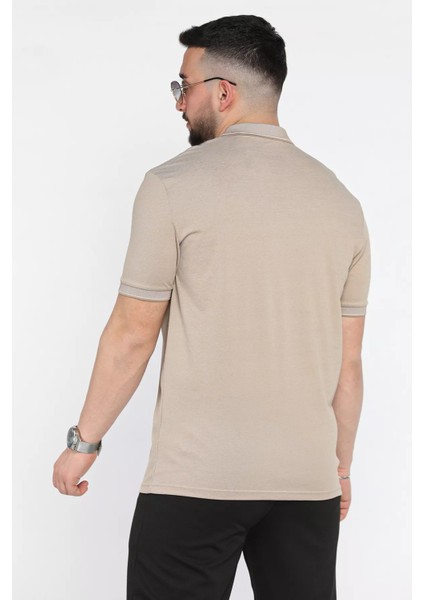 Yarım Fermuarlı Polo Yaka Erkek Tişört P-00015838 modelleri