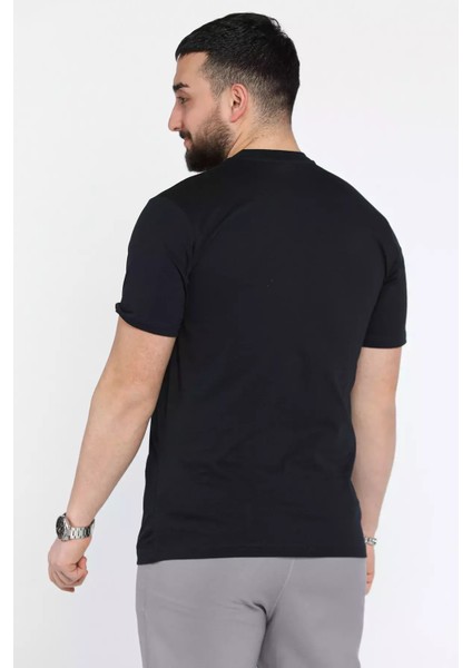 Erkek Silikon Kabartma Yazı Baskılı Bisiklet Yaka Tişört P-00015047 modelleri