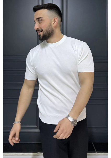 Erkek Bisiklet Yaka Fitilli Tişört P-00016109 fiyatları