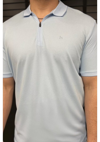 Yarım Fermuarlı Polo Yaka Erkek Tişört P-00015838 modelleri