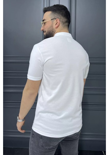 Yarım Fermuarlı Polo Yaka Erkek Tişört P-00015838 fırsatları