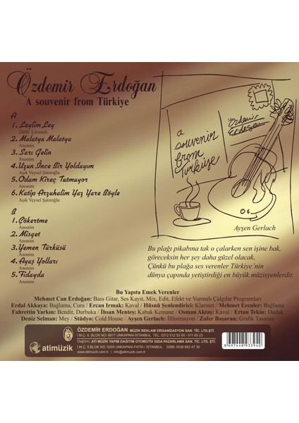 Özdemir Erdoğan - Gitarıma Türkü Öğrettim (Enstrümantal) (Plak) fiyatları