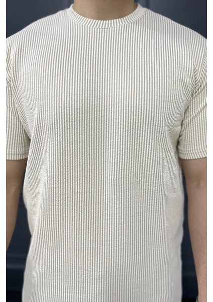 Bisiklet Yaka Çizgili Erkek Tişört P-00015833 modelleri